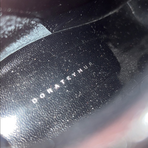 DORA TEYMUR red Leather square toed boots. Size 39. - Picture 7 of 8